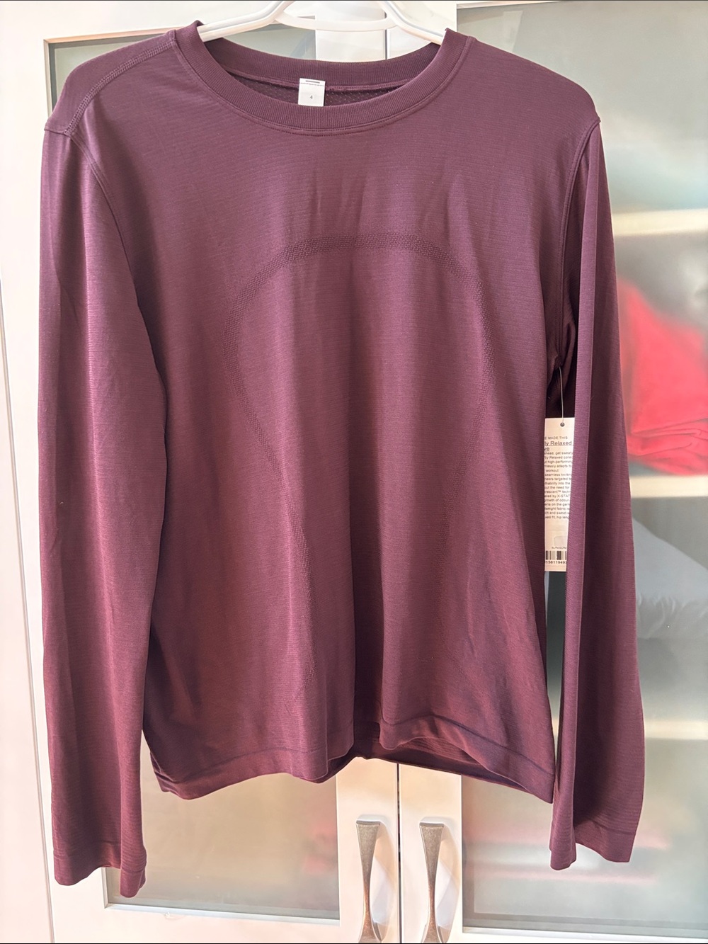 Lululemon Swiftly Relaxed Long Sleeve SZ BLACK PLUM NWT❤️❤️